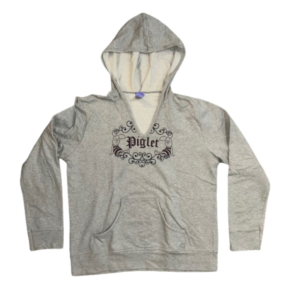Disney Piglet hoodie gray XL long sleeved hooded - Picture 4 of 7